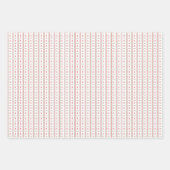 Feuille De Papier Cadeau Noël de Noël Rouge Vert (Devant 3)