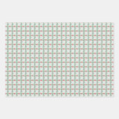 Feuille De Papier Cadeau Noël de Noël Rouge Vert (Devant 2)