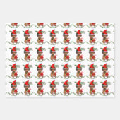 Feuille De Papier Cadeau Noël de Rhodesian Ridgeback (Devant 2)