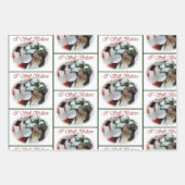 Feuille De Papier Cadeau Noël de Smooth Collie (Devant)