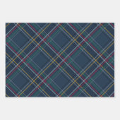 Feuille De Papier Cadeau Noël de vacances de la marine classique (Devant 3)