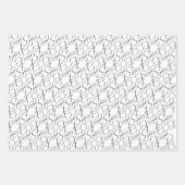 Feuille De Papier Cadeau Noël d'élégance À feuillage persistant enchantée (Devant 2)