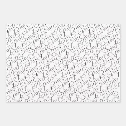 Feuille De Papier Cadeau Noël d'élégance À feuillage persistant enchantée (Devant 2)