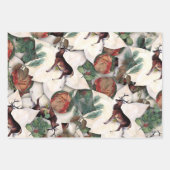 Feuille De Papier Cadeau Noël des bois (Devant 2)