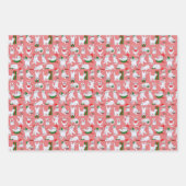 Feuille De Papier Cadeau Noël des chats amusants (Devant 2)