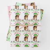 Feuille De Papier Cadeau Noël des elfes du Chihuahua (En situation)