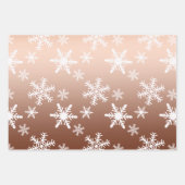 Feuille De Papier Cadeau Noël des Flèches blanches d'or (Devant)