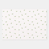 Feuille De Papier Cadeau Noël des Imprimés minuscules  (Devant)