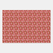 Feuille De Papier Cadeau Noël des Motifs de vacances modernes (Devant 2)