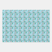 Feuille De Papier Cadeau Noël des Motifs de vacances modernes (Devant)