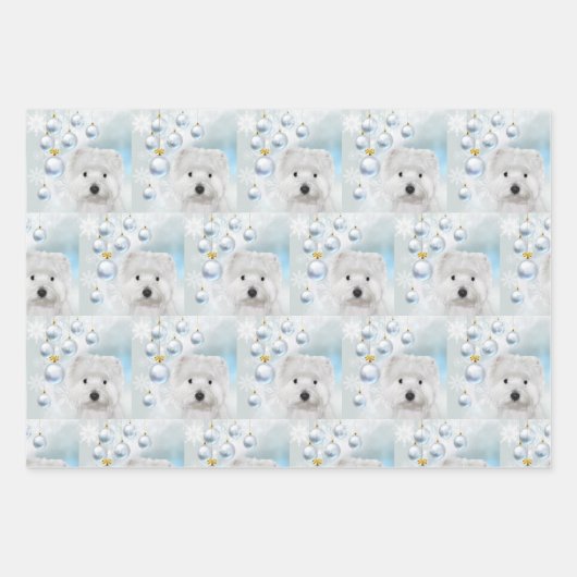 Feuille De Papier Cadeau Noël des Westis (Devant 2)