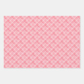 Feuille De Papier Cadeau Noël d'hiver rose (Devant 2)