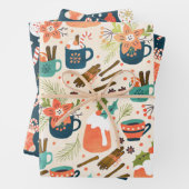 Feuille De Papier Cadeau Noël doux (En situation)