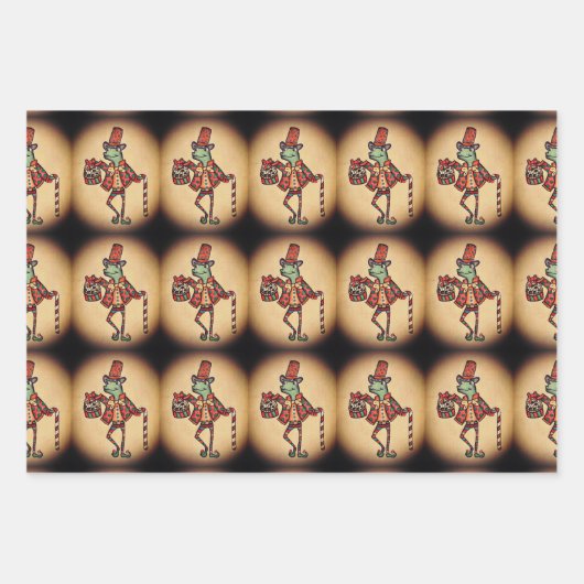 Feuille De Papier Cadeau Noël drôle (Devant)