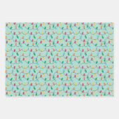 Feuille De Papier Cadeau Noël drôle de requin (Devant 2)