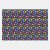 Feuille De Papier Cadeau Noël du boule Disco Retro (Devant 3)