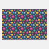 Feuille De Papier Cadeau Noël du boule Disco Retro (Devant 2)