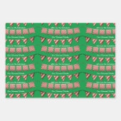 Feuille De Papier Cadeau Noël du Camper de vacances personnalisé (Devant 2)