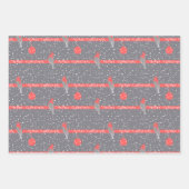 Feuille De Papier Cadeau Noël du cardinal rouge moderne (Devant)