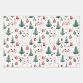 Feuille De Papier Cadeau Noël du chat (Devant)