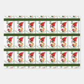 Feuille De Papier Cadeau Noël du chien de boxe (Devant 2)