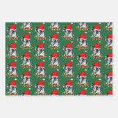 Feuille De Papier Cadeau Noël du chien léopard de Catahoula (Devant)