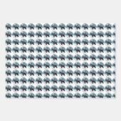 Feuille De Papier Cadeau Noël du géant Schnauzer (Devant 3)