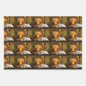 Feuille De Papier Cadeau Noël du Laboratoire Jaune (Devant 3)