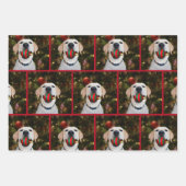 Feuille De Papier Cadeau Noël du Laboratoire Jaune (Devant)