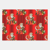 Feuille De Papier Cadeau Noël du Père Noël et des jouets (Devant 3)