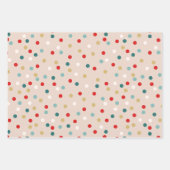 Feuille De Papier Cadeau Noël du Père Noël rétro (Devant 2)