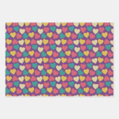 Feuille De Papier Cadeau Noël Du Père Noël Rouge Rose Et Violet (Devant)