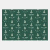 Feuille De Papier Cadeau Noël Elégant Aquarelle Personnalisé (Devant 2)