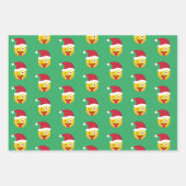 Feuille De Papier Cadeau Noël Emoji (Devant)