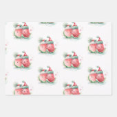 Feuille De Papier Cadeau Noël en juillet mignon (Devant)