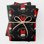 Feuille De Papier Cadeau Noël en métal lourd (En situation)