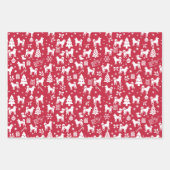 Feuille De Papier Cadeau Noël Eskimo Chien américain (Devant 2)