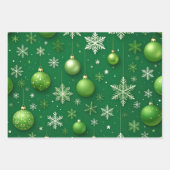 Feuille De Papier Cadeau Noël Evergreen (Devant)