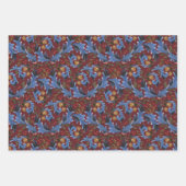 Feuille De Papier Cadeau Noël Fête Ornementale (Devant 3)