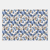 Feuille De Papier Cadeau Noël Fête Ornementale (Devant)