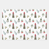 Feuille De Papier Cadeau Noël Gnomes Woodland (Devant 2)