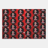 Feuille De Papier Cadeau Noël Golden Retriever (Devant)