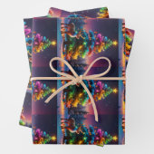 Feuille De Papier Cadeau Noël hiver Wonderland (En situation)