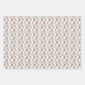 Feuille De Papier Cadeau Noël Holiday Snowman Motif (Devant 2)