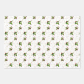 Feuille De Papier Cadeau Noël Holly, Bells et Stars (Devant 3)