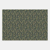 Feuille De Papier Cadeau Noël Holly branché (Devant 3)