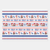 Feuille De Papier Cadeau Noël Joe et Kamala (Devant 2)