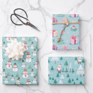 Feuille De Papier Cadeau Noël Jolly