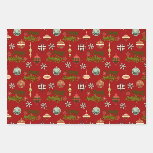 Feuille De Papier Cadeau Noël le plus joli (Devant 2)