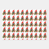 Feuille De Papier Cadeau Noël Mastiff anglais mignon (Devant 3)